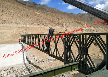 Κίνα Βαριά φόρτωσης ικανότητας μορφωματική χάλυβα της Bailey γεφυρών μεγάλη ζωή κούρασης σταθερότητας μακριά προμηθευτής