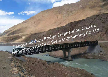 Κίνα Προκατασκευασμένη γέφυρα χάλυβα της Bailey για τη φορητή γέφυρα δομικού χάλυβα προγράμματος συντήρησης νερού με την υποστήριξη των αποβαθρών προμηθευτής