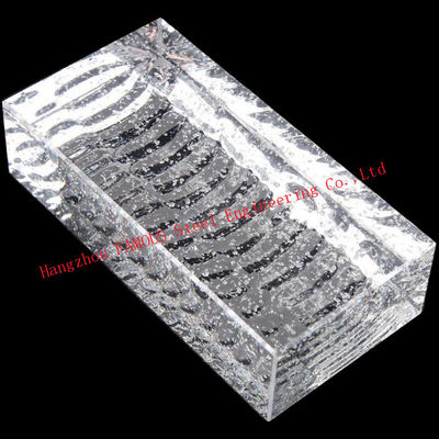 Κίνα 200x100x50mm στερεό γυαλιού φραγμών σαφές τούβλο κρυστάλλου κτηρίου διακοσμητικό προμηθευτής