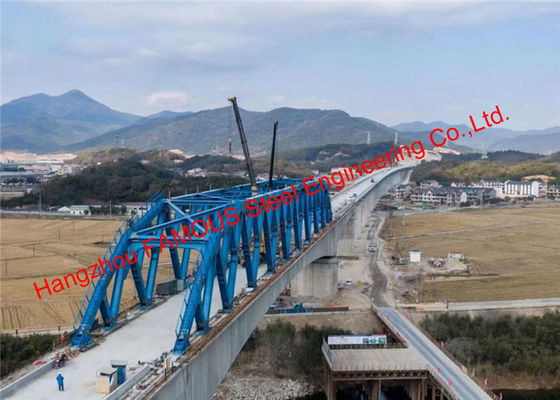 Κίνα Το κυρτό ζευκτόν χάλυβα σειράς σκλήρυνε τη συνεχή γέφυρα σιδηροδρόμων υψηλής ταχύτητας δομών ακτίνων προμηθευτής