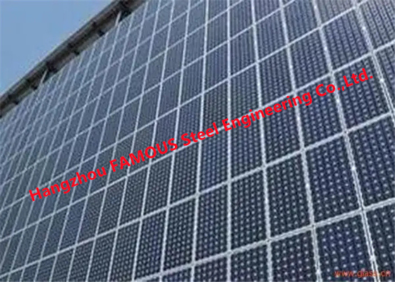 Κίνα Φωτοβολταϊκό ηλιακό τροφοδοτημένο σύστημα ενοτήτων οικοδόμησης τοίχων κουρτινών γυαλιού προμηθευτής