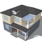 Γρήγορη συνελεύσεων σεισμού δομή χάλυβα απόδειξης ελαφριά που χτίζει το μορφωματικό Prefab σπίτι βιλών προμηθευτής