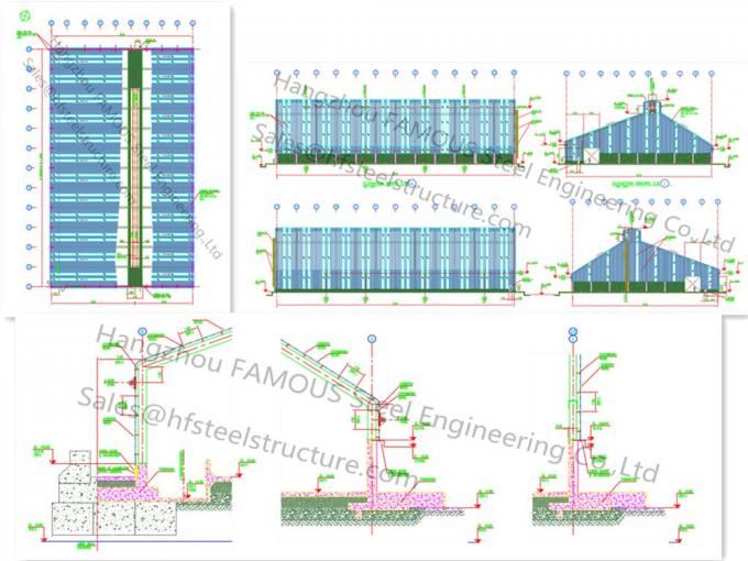 Δομικά σχέδια πολιτικού μηχανικού έργων εργαστηρίων χάλυβα για Fabrications 3
