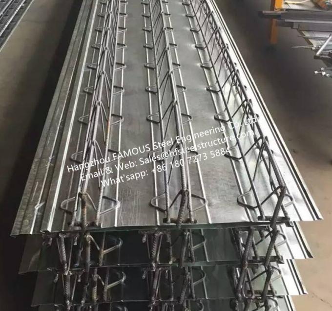 Σύνθετο φύλλο γεφυρών πατωμάτων δοκών ζευκτόντων φραγμών χάλυβα Kingspan για την κατασκευή ημιωρόφων τσιμεντένιων πλακών 3