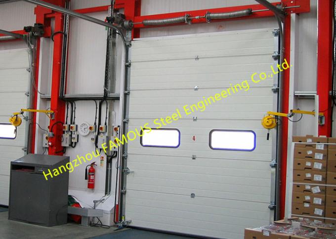 Μηχανοποιημένες βιομηχανικές πόρτες γκαράζ με τη γρήγορη χρήση έκτακτης ανάγκης πυρκαγιάς πορτών απάντησης τηλεχειρισμού 0