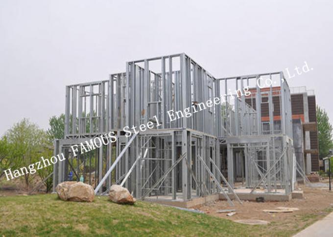 Γαλβανισμένη βίλα οικοδόμησης επιφάνειας ελαφριά προ-κατασκευασμένη χάλυβας για την κατοικία 0