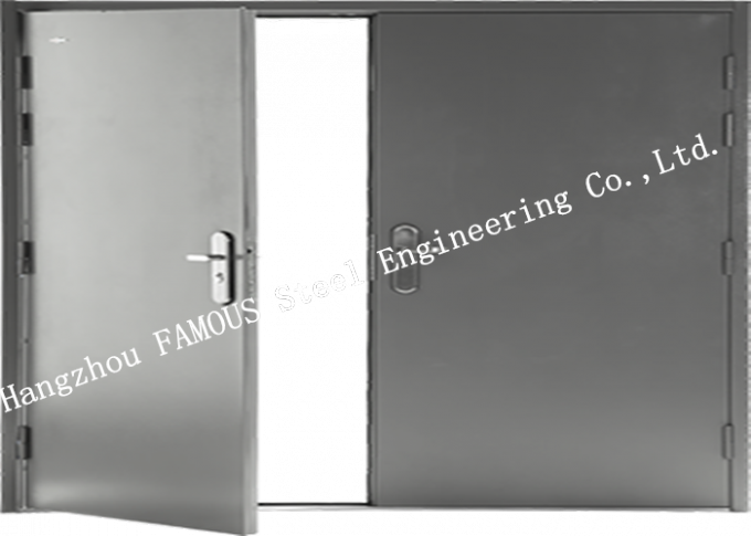 Προσαρμοσμένη σύγχρονη βιομηχανική με χαλύβδινο σκελετό συρόμενη ανθεκτική πόρτα έκρηξης πορτών φυσήματος 0