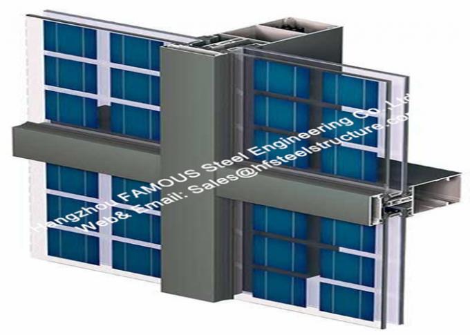 Σκονών ηλιακές ενότητες τοίχων κουρτινών γυαλιού επιστρώματος ενσωματωμένες Photovoltaics 0