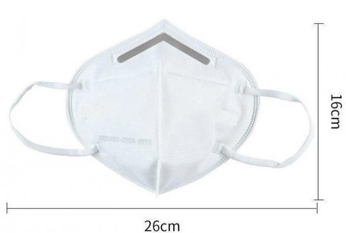 Υψηλό εμπόδιο διήθησης ασφαλίστρου ενάντια στη μίας χρήσης μάσκα προσώπου αναπνευστικών συσκευών N95 KN95 Earloop βακτηριδίων για τον ανάδοχο Bulding 0