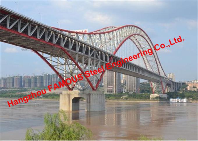 Δεμένη κατασκευή γεφυρών γεφυρών χάλυβα αψίδων με τη δοκό αψίδων χορδών τόξου 0