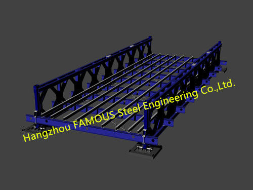 Προσαρμοσμένη χάλυβα της Bailey γέφυρα δομικού χάλυβα γεφυρών φορητή μορφωματική 1