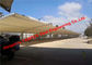 Υπαίθρια το πλαίσιο χάλυβα σκιάς ήλιων χώρων στάθμευσης αυτοκινήτων προφυλάσσει την ενιαία κλίση Carport με το σχηματισμένο αψίδα ύφασμα PVC στεγών προμηθευτής