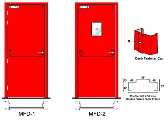 PU αλεξίπυρες πόρτες χάλυβα επιφάνειας σάντουιτς χρωματισμένες πυρήνας για την αποθήκευση αποθηκών εμπορευμάτων 0